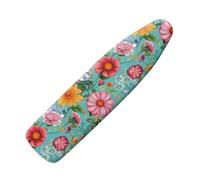 Copriasse da Stiro Grande Fiore Foglia Verde Telo Copri Ferro da Stiro Decorazione Traspirabile Lavabile in Macchina Copriasse Antimacchie Isolamento Termico XL