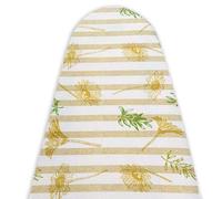 Copriasse da Stiro Made in Italy 47 x 140 cm Universale per Ferri a Vapore Pratico e Morbido Copri ASSE da Stiro Telo con Elastico Copertina - A Righe E Fiori A