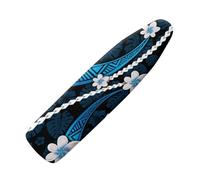 Copriasse da Stiro Universale 45x130 Geometria Blu Pratico Imbottito Sistema a Cordino Lavabile Resistente al Calore per una Facile Stiratura - Panno Protettivo