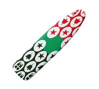 Copriasse da Stiro Universale 45x130 Stella Verde Pratico Imbottito Sistema a Cordino Lavabile Resistente al Calore per una Facile Stiratura - Panno Protettivo