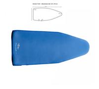 Copriasse per assi da stiro con punta rotonda 114x49 cm per assi da Stiro con piano 110x45, tessuto con imbottitura 600 gr blu blu