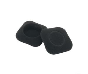 Copriauricolari in schiuma ispessita per Logitech H150 H130 H250 - Cuscinetti di ricambio in morbida spugna con isolamento acustico, nero e grigio, 4,8 x 4,8 cm (nero)