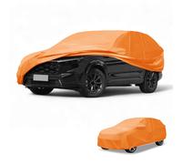 Copriauto 4 Stagioni per Honda CRV Arancione 210D-PU con Cerniera Sinistra