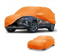 Copriauto 4 stagioni per Hyundai Tucson arancio cotone cerniera sinistra
