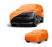 Copriauto 4 stagioni per Kia EV9 Arancione 210D-PU con cerniera sinistra