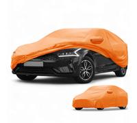Copriauto 4 stagioni per Kia K5 cotone arancione con cerniera sinistra