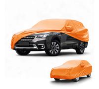 Copriauto 4 Stagioni per Subaru Outback Arancio Cotone Cerniera Sx