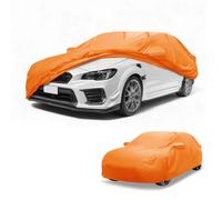 Copriauto 4 stagioni per Subaru WRX Arancione 210D-PU con cerniera sx