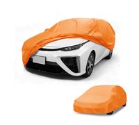 Copriauto 4 stagioni per Toyota Prius Arancio 210D-PU cerniera sin.
