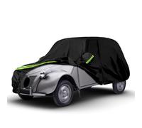 Copriauto Adatto per Citroen Mehari 1968-1988, Nero Garage | Impermeabile Completa Copertura con Porta con Cerniera per Protezione da Neve, Pioggia e Tutte Condizioni Atmosferiche
