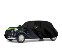 Copriauto Adatto per Citroen Traction Avant 1934-1957, Nera Copertura Completa per Garage Impermeabile con Porta con Cerniera per Protezione da Neve, Pioggia e Tutte le Condizioni Atmosferiche