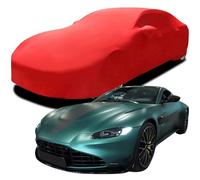 Copriauto Cotone Elasticizzato per Aston Martin Vantage F1, Antipolvere Protezione Solare Anti-UV Traspirante Elasticizzato Copriauto,Red