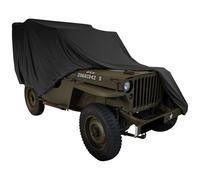 Copriauto da esterno adatto per Jeep Willys Copertura Nero 100% Impermeabile