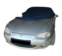 Copriauto da interno adatto per Mazda MX-5 NB con logo Copertura Le Mans Blu