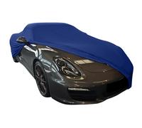 Copriauto da interno adatto per Porsche Cayman 981 Copertura Le Mans Blu GARAGE