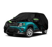 Copriauto impermeabile di ricambio per Jeep Renegade 2015-2022, 6 strati, adatto per tutte le stagioni, con porta con cerniera e cinghia antivento per protezione da neve, pioggia, polvere e grandine