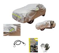 COPRIAUTO IN NYLON IMPERMEABILE ANTIGRAFFIO CON CATARIFRANGENTE COMPATIBILE CON VOLVO S60 D3 R-design TELO COPERTURA AUTO ZIP LATERALE COVER TAGLIA L LUN482XLAR196XALT140CM