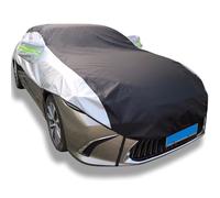 Copriauto Mezza Per Toyota Aygo X 2005-2024, Auto Mezza Copertura Estesa Antivento Parasole Telone Universale Per Parabrezza, Installazione Personalizzata E Comoda Copertura Per Tetto In Oxford(Silver