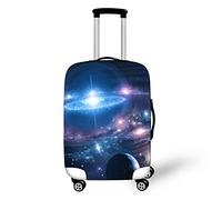 Copribagagli Con Cielo Stellato 3D Universo Galassia Design A Tema Bambini E Adulti Luggage Cover Elasticated Washable Anti-Scratch And Dustproof Valigie Cappuccio Cover (Style 1, M(22-25inch))