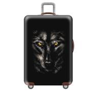 Copribagagli Copertura per Bagagli Elastica Lavabile per Valigie Stampa di Animali 3D Design Viaggio Trolley Valigetta Protector Adatto a Bagagli da 18-32 Pollici (Lupo,S (18-21 pollici))
