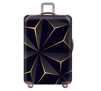Copribagagli Copertura per Trolley da Viaggio con Modelli Geometrici 3D di Novità Copertura per Bagagli Elastico Antigraffio Antipolvere Lavabile per Donna e Uomo (Stile 5,L (26-28 pollici))