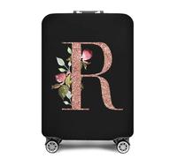 Copribagagli Da Viaggio A Forma Di Lettera Moda in oro rosa 26 lettere Custodia protettiva for valigia Trolley da viaggio Essentials Coperture antipolvere for 18-32 pollici Copri Valigia Coperchio(8ro