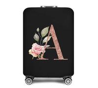 Copribagagli Da Viaggio A Forma Di Lettera Moda in oro rosa 26 lettere Custodia protettiva for valigia Trolley da viaggio Essentials Coperture antipolvere for 18-32 pollici Copri Valigia Coperchio(8ro