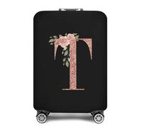 Copribagagli Da Viaggio A Forma Di Lettera Moda in oro rosa 26 lettere Custodia protettiva for valigia Trolley da viaggio Essentials Coperture antipolvere for 18-32 pollici Copri Valigia Coperchio(8ro