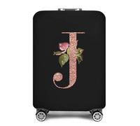 Copribagagli Da Viaggio A Forma Di Lettera Moda in oro rosa 26 lettere Custodia protettiva for valigia Trolley da viaggio Essentials Coperture antipolvere for 18-32 pollici Copri Valigia Coperchio(8ro