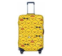 Copribagagli da viaggio carino divertente a forma di pollo, elastico, per valigie, 45-81 cm, Nero , M