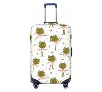 Copribagagli da viaggio con motivo rana che danzano balletto, elastici, 45,7-81,7 cm, Nero , L