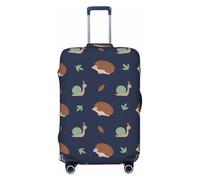 Copribagagli da viaggio con riccio e lumaca, protezione elastica per valigie, 45-81 cm, Nero , x-large