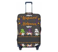Copribagagli da viaggio con scritta "Halloween Happy Old Man" - Elasticità per valigie, 45-81 cm, Nero , M