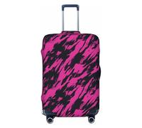 Copribagagli da viaggio con stampa di scarabocchi, lavabile, per valigie, 45-81 cm, alta elasticità, Nero , x-large