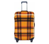 Copribagagli da viaggio graffio Coprivaligia a quadri gialli for valigie da 18 a 32 pollici. Protezioni for valigie.(M)