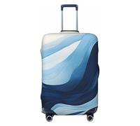 Copribagagli da viaggio graffio Coprivaligie blu Ripple, coprivaligie protettivi da 18 a 32 pollici(S)