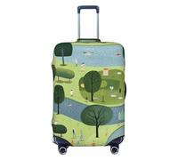 Copribagagli da viaggio graffio Coprivaligie Chunri Park, coprivaligie da 18-32 pollici, protezioni for valigie(XL)