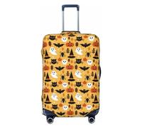 Copribagagli da viaggio - Halloween Ghost Pumpkin Elasticity Valigie Coperture per bagagli 45-81 cm, Nero , L