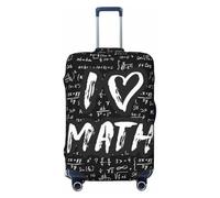 Copribagagli da viaggio - I love Math Elasticity, copertura protettiva per valigie da 45,7 - 81,7 cm, Nero , L