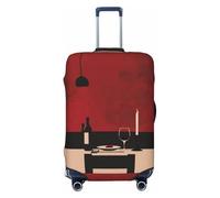 Copribagagli da viaggio minimalista, per cena romantica, elastica, per valigie, 45-81 cm, Nero , S