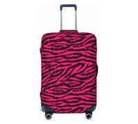 Copribagagli da viaggio - nero rosso rosa brillante stampa zebra elastica copertura per bagagli 45-81 cm, Nero , M