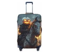 Copribagagli da viaggio per Halloween senza testa per cavaliere - Elasticità coperture per valigie protettive per bagagli 45-81 cm, nero, X-Large