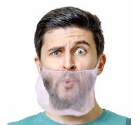 Copribarba - Nylon 45 Cm | Protezione Per Barba In Rete A D'ape | Strumento Per Il Servizio Di Ristorazione Maschile | Per La Ristorazione E Il Lavoro Pulito E Sicuro | Cover Con Passante Si