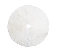 Copribase Albero Kathlyn Bianco - Diametro 90 - Eleganza e Protezione per il Tuo Natale