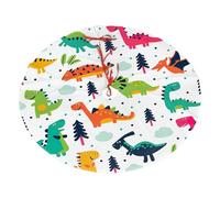 Copribase per albero di Natale con stampa di dinosauri colorati, decorazione natalizia per la famiglia