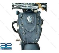 Copribatteria In Finta Pelle Nera Per Royal Enfield Classic 350 500 AEs