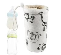 Copribiberon Termico - Universale Per Bambini Da 7 Pollici | Protezione Isolante Per Bambini - Borsa In Lana D'agnello E Morbido Cotone Mantiene Le Bevande Calde O Fredde, Ideale Per Le Gite