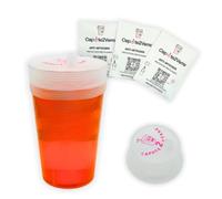 Copribicchiere anti droga - Safe cup - Coperchi per bicchieri festival, feste e discoteca - Anti rovesciamento - Riutilizzabili - Tappo bicchiere