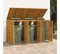 Copribidone Triplo 210x89x117 cm in Legno Massello di Acacia