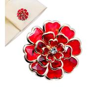 Copribottoni a fiori - Gemelli a fiori | Coprigemelli da donna | Gemelli per camicette decorative in metallo fantasia, clip con fibbia per nonna, donne
